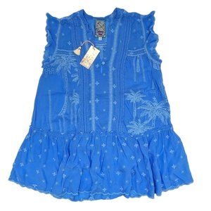 Johnny Was Palm Oriana Embroidered Tunic Size M